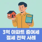 3억 아파트 증여세 절세 전략 사례