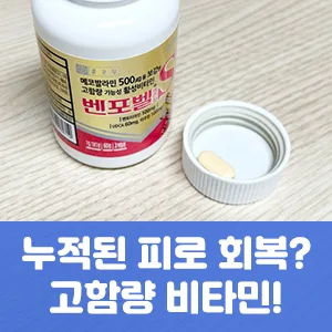 누적된 피로 회복? 고함량 비타민!