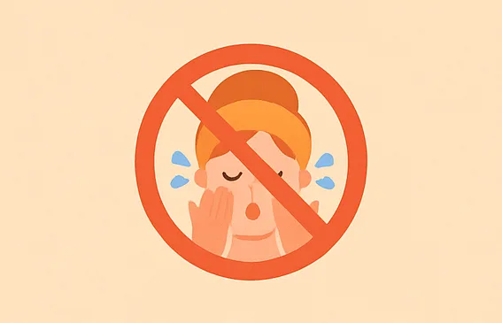 지복합성 피부가 하면 안 되는 5가지 습관 - 이렇게 하면 피부 망가져요! 2 "피지 많으니 뽀득하게 세안해야지!" 설명 이미지